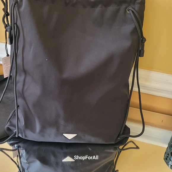 Prada Bag Reversible Pink Black Drawstring Sling Dust Bag NEW - Picture 12 of 16